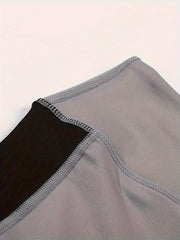 High Stretch Block Yoga Pants Hip Lifting Leggings