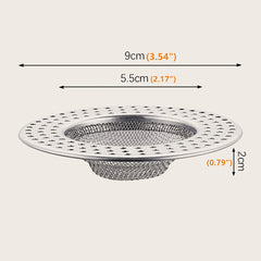 Stainless Steel Floor Drain Hair Catcher Anti Clogging Shower Sink Strainer