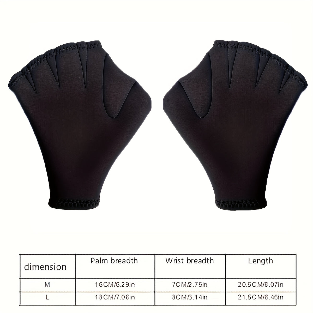 Non-slip Swimming Webbed Gloves Unisex Sports Hand Fins