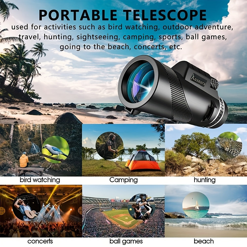 10X High Power Monocular Telescope for Smartphones HD Optics