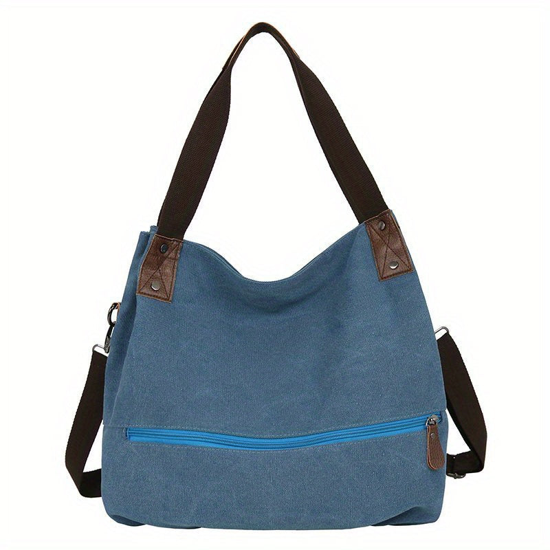 Large Capacity Shoulder Bag Casual Storage Bag For Work Women Solid Bag
