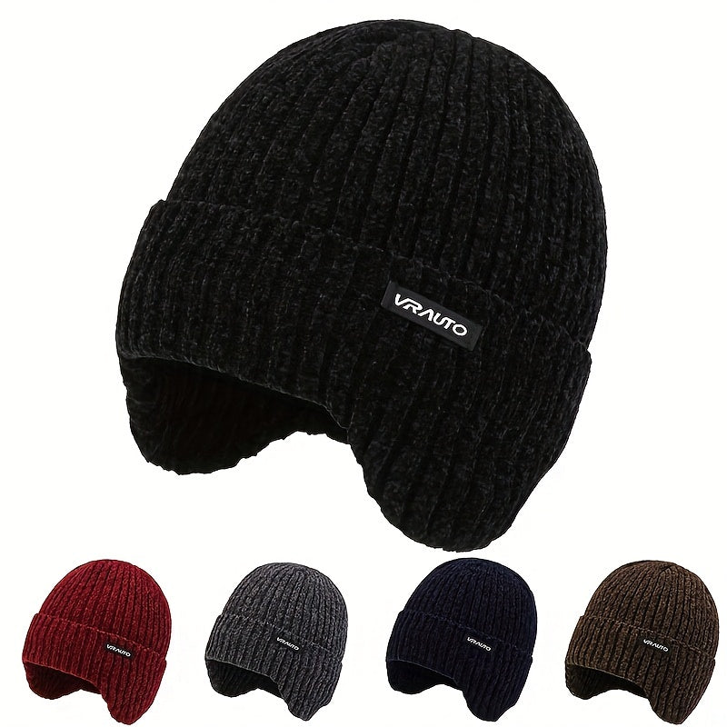 Men's Thick Woolen Hat with Ear Protection for Winter