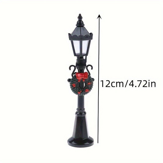 3pcs Dollhouse 1:12 Scale Street Lights Pathway Lamppost Lamp Model