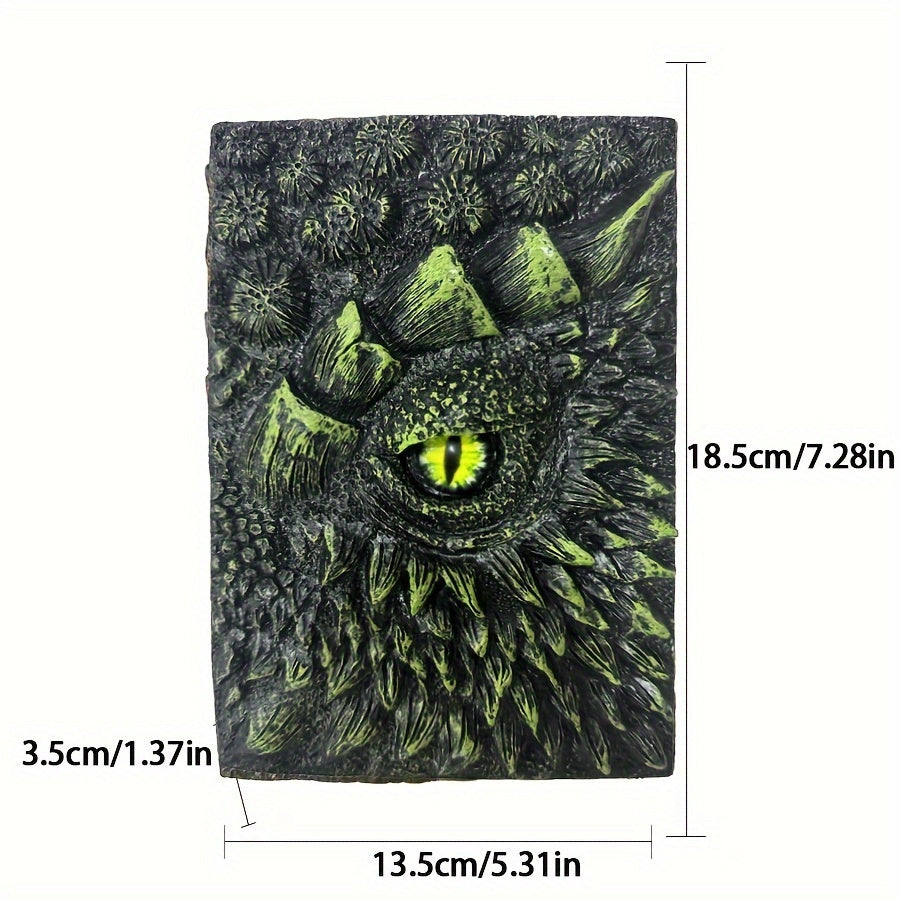 Deluxe Animated Dragon Eye Notebook 3D Embossed Journal Vintage Style