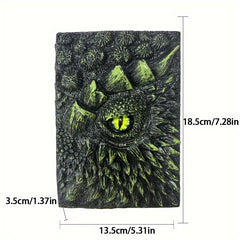 Deluxe Animated Dragon Eye Notebook 3D Embossed Journal Vintage Style