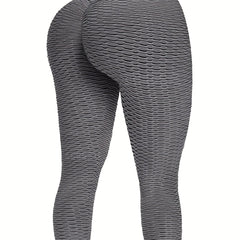 High Waist Yoga Booty Tights Pants Tummy Control Ruched Leggings