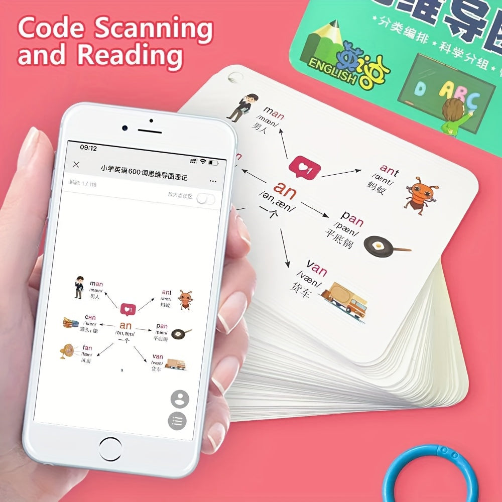 600 Vocab Flashcards with Pronunciation Guide for Efficient Learning