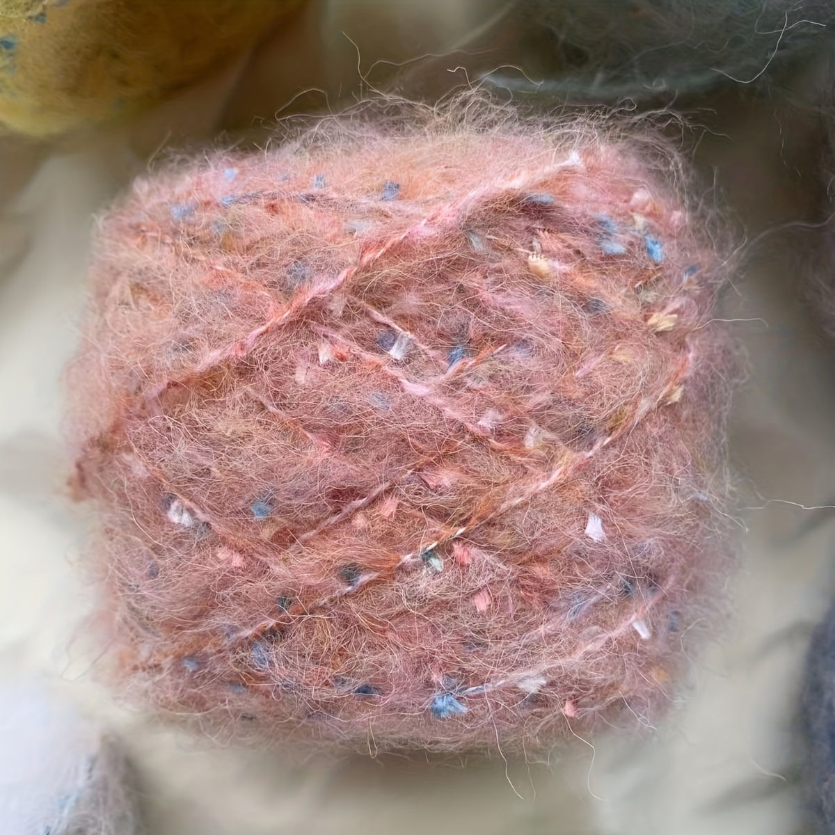 Mohair Sequins Yarn for Knitting Crocheting DIY