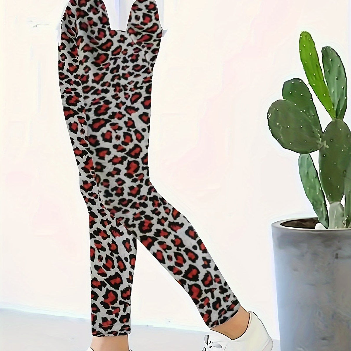 Leopard Print Leggings Girls Casual Leggings All Seasons Gift Sports