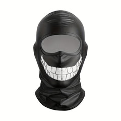 Smiling Ghost Pattern Breathable Balaclava for Outdoor Cycling