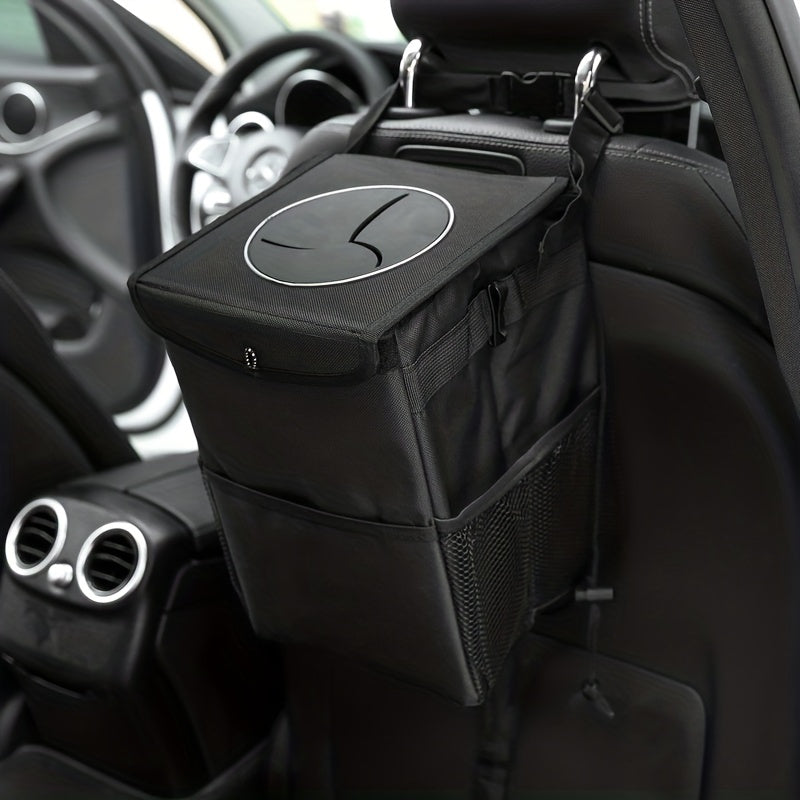 Car Trash Bin Hanging Garbage Can Storage Box Organizer Waterproof