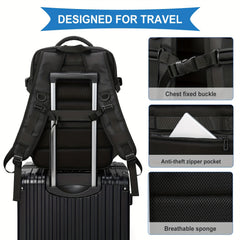 Laptop Backpack with Luggage Strap