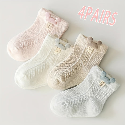 Baby Cartoon Mesh Socks Thin Breathable Mesh Cotton Soft Comfortable Socks