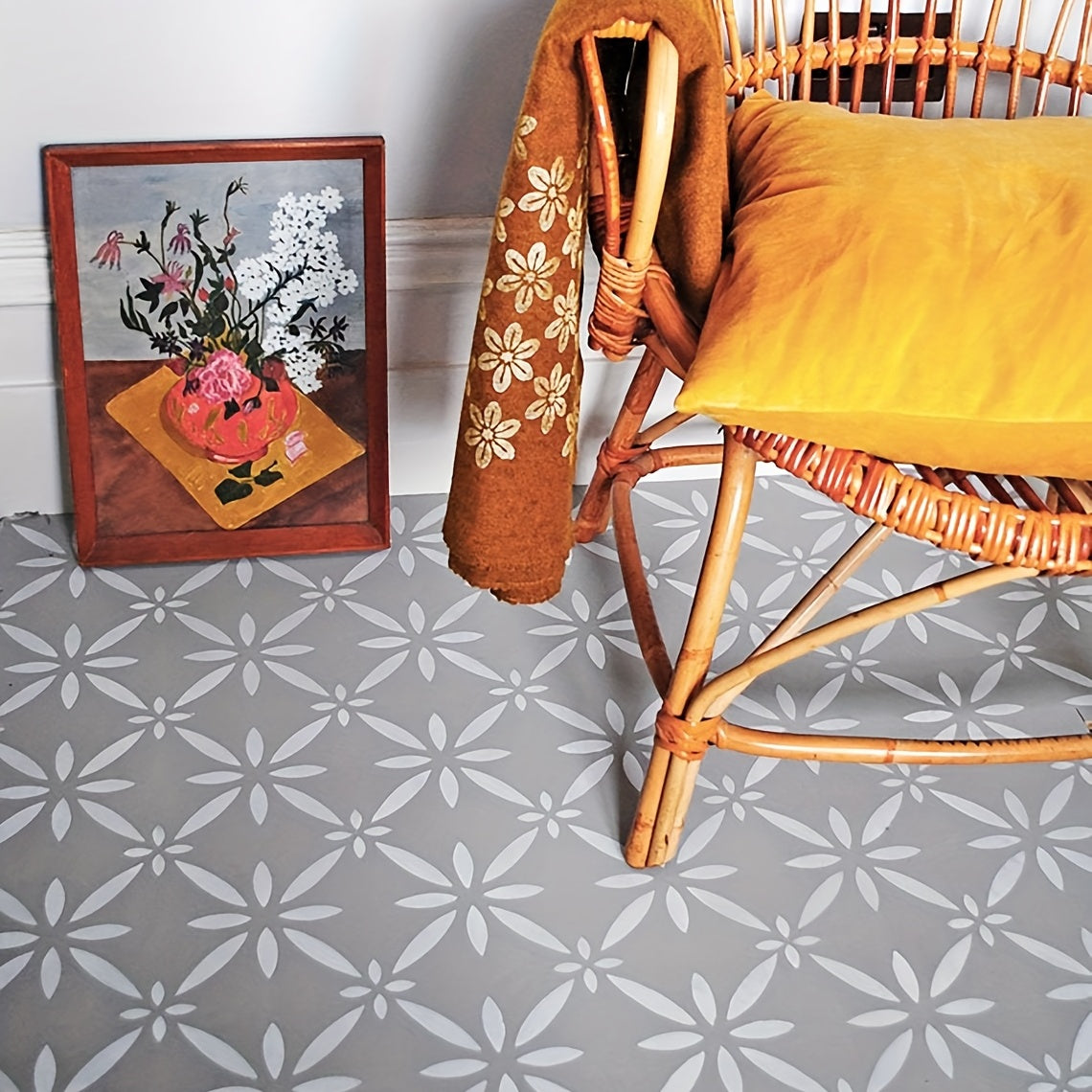 1pc Moroccan Clementina Stencil For Home Decor