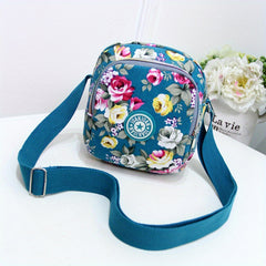 Floral Print Crossbody Phone Bag Lightweight Shoulder Bag