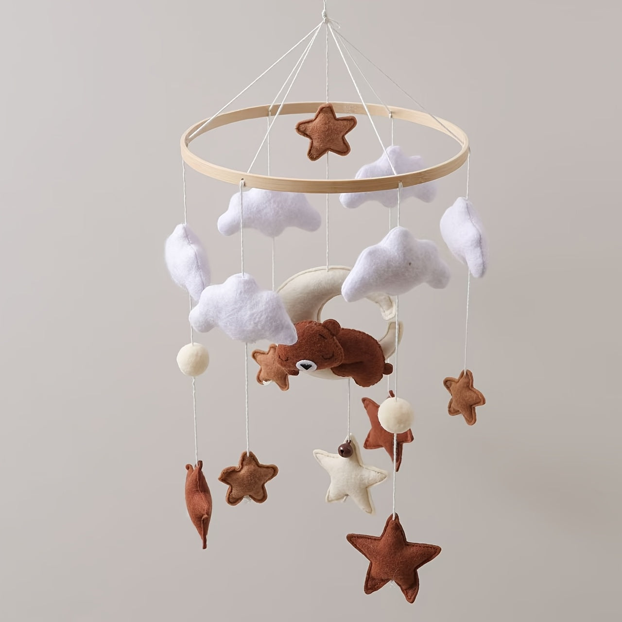 Baby Bed Bell Crib Hanging Toy Felt Stroller Decoration
