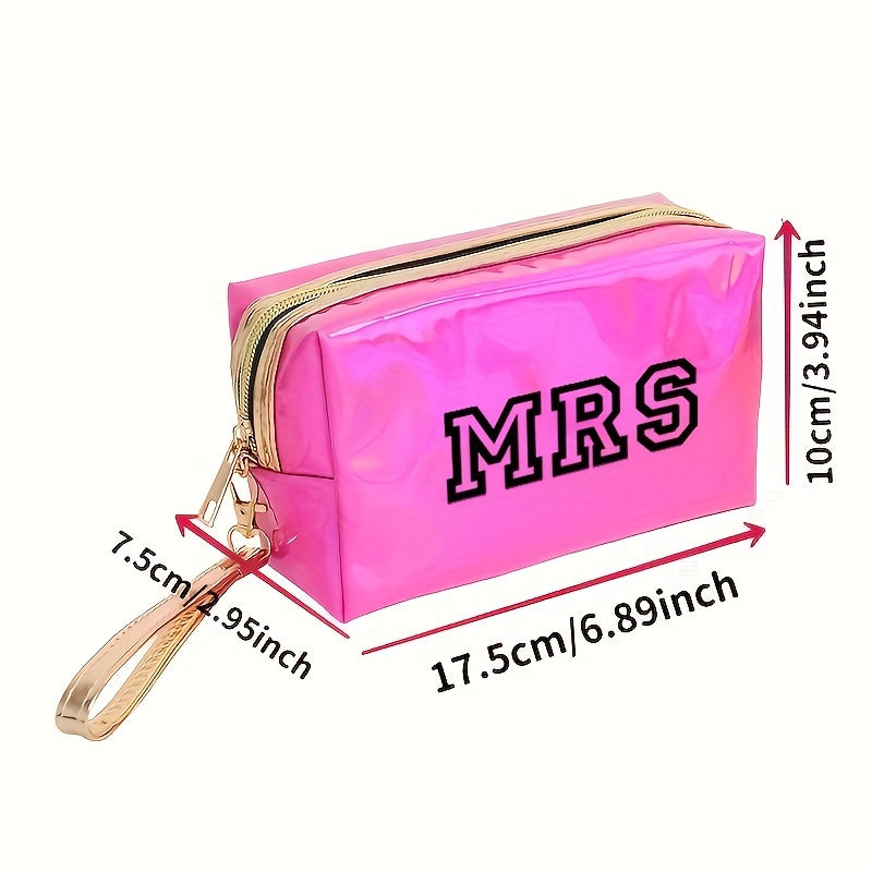 Y2K Laser Letter Pattern Makeup Bag For Women
