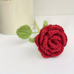 Crochet Artificial Rose for Home Decor