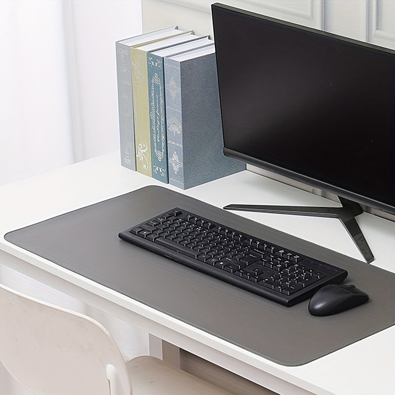Leather Desk Pad 60x23.6in Non-Slip PU Desktop Decorative Pad