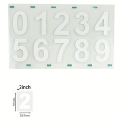 Classic Style Vinyl Mailbox Numbers Sticker Decal - Waterproof Self Adhesive