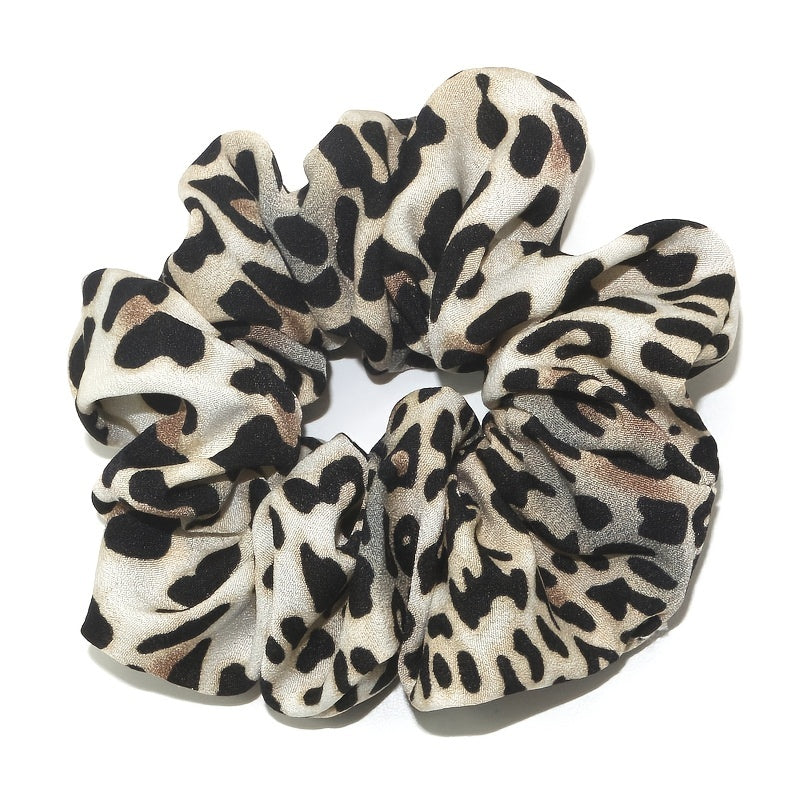 Leopard Hair Scrunchies Sleep Soft Scrunchie for Women Girls