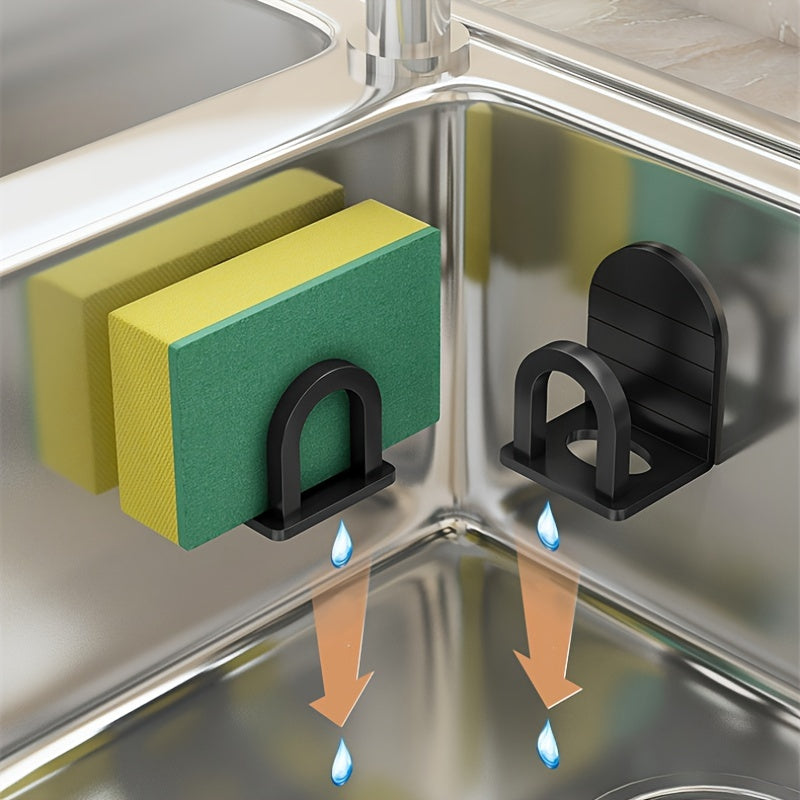 2pcs Stainless Steel Sponge Holder Kitchen Accessories