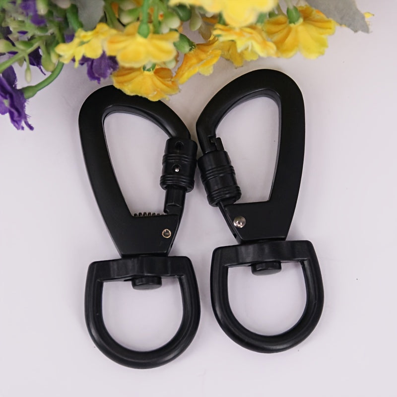 D Type Buckle Carabiner Swivel Ring Auto Locking