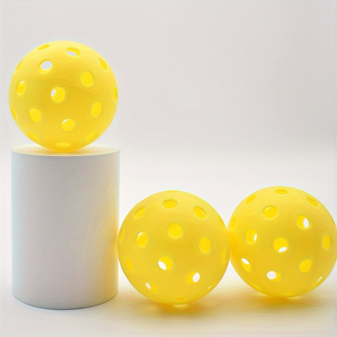 3pcs Lemon Yellow Pickle Ball for Competition
