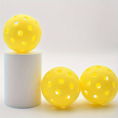 3pcs Lemon Yellow Pickle Ball for Competition