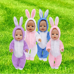 Plush Rabbit Four Jumpsuit Doll Coat - Holiday Gift