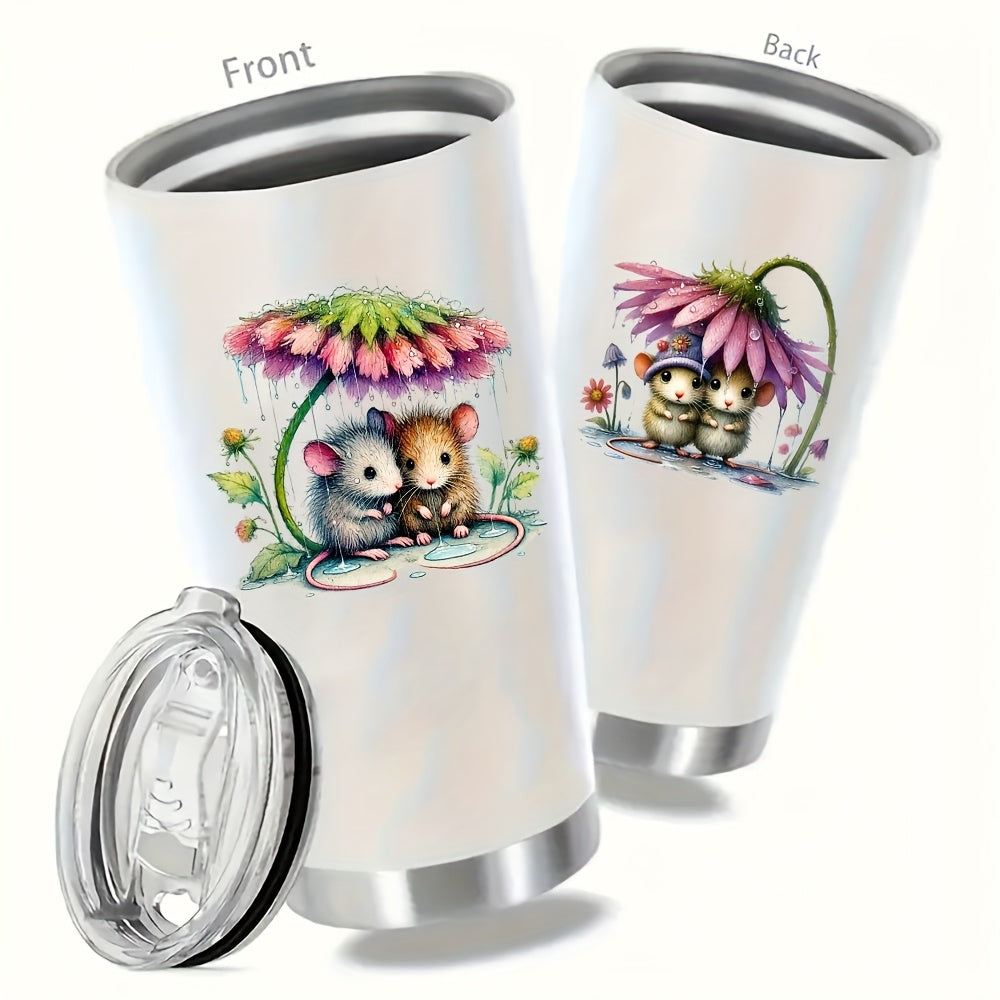 4pcs UV DTF Stickers Set for 16oz Glasses and Coffee Cups