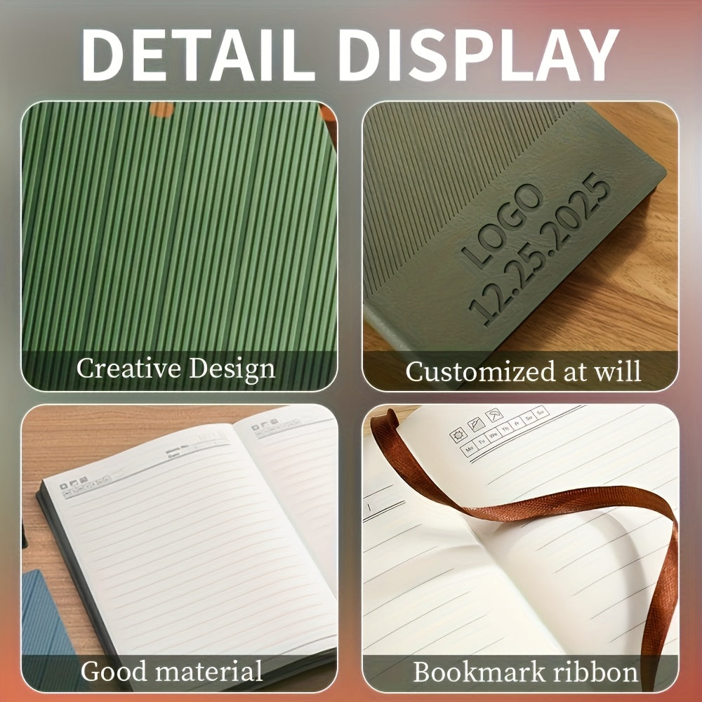 Personalized A5 Notebook Green Red Orange
