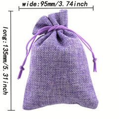 10pcs Purple Drawstring Gift Bag Jewelry Bag Drawstring Gift Bag