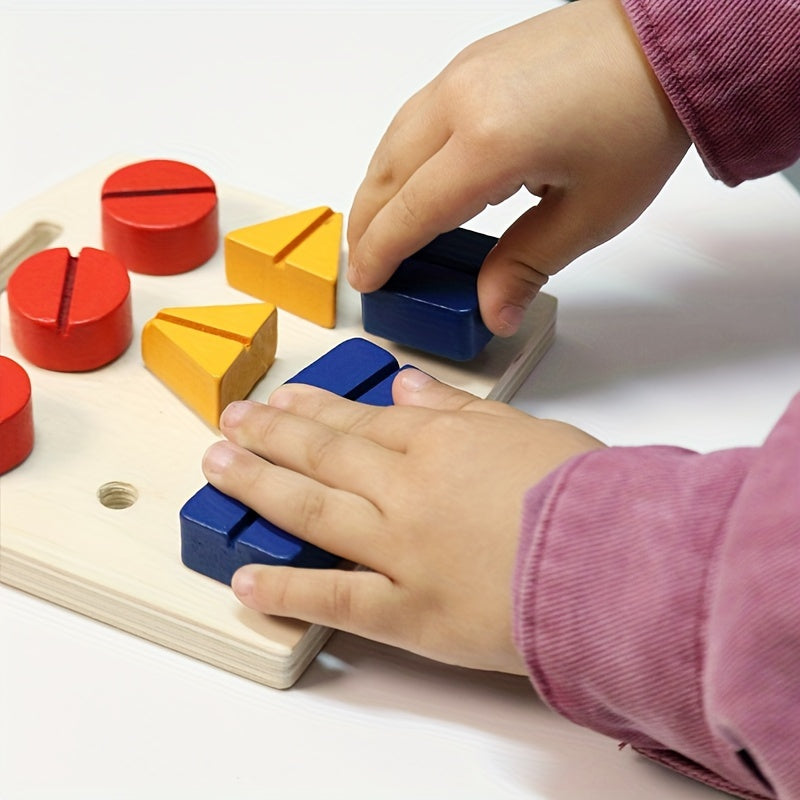 Matching Puzzle Screwdriver Shape Toy for Parent Youngsters Interaction