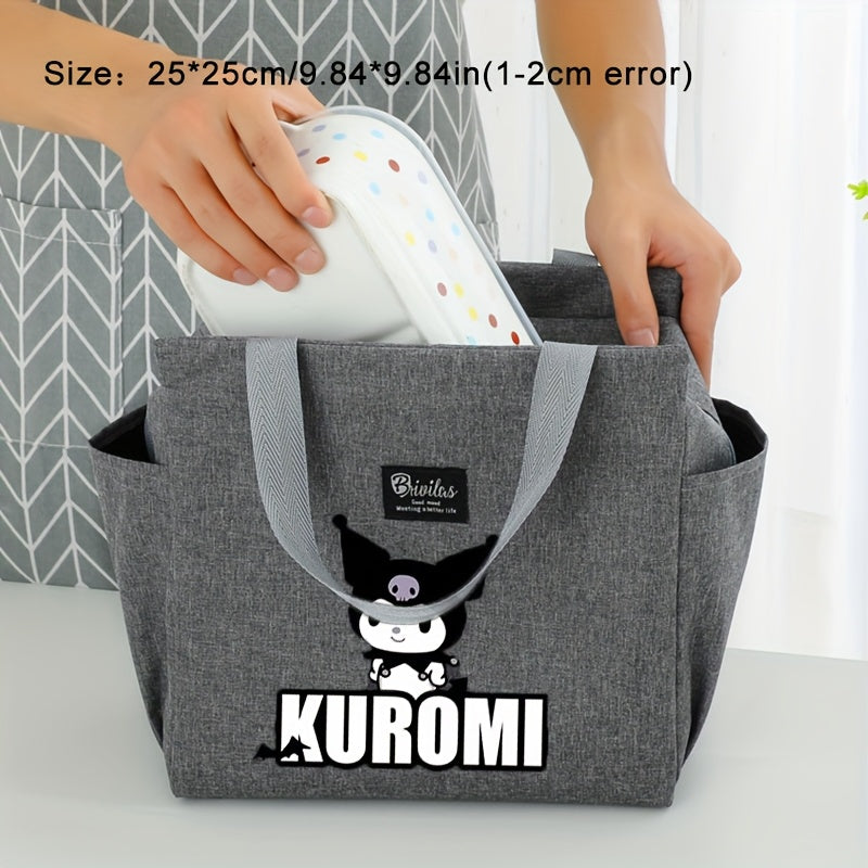 Kuromi Lunch Bag Bento Carrier Insulated Cooler Adorable Cartoon Design