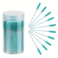 100 Disposable Mascara Brush Applicator Set for Eyelashes and Brows