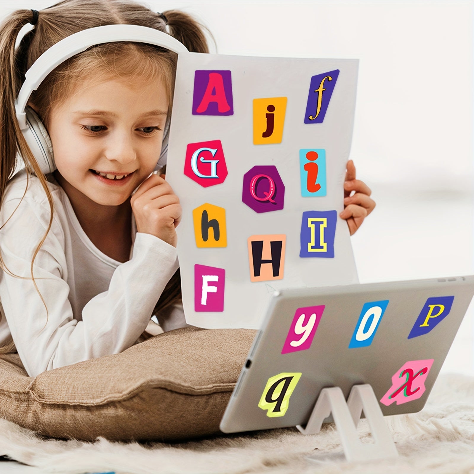 50pcs Cartoon English Letter Early Education Graffiti Stickers