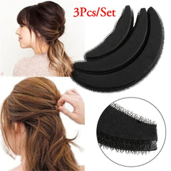 3pcs Women's Hair Volume Styling Tools Puff Dressing Base Bun Poof