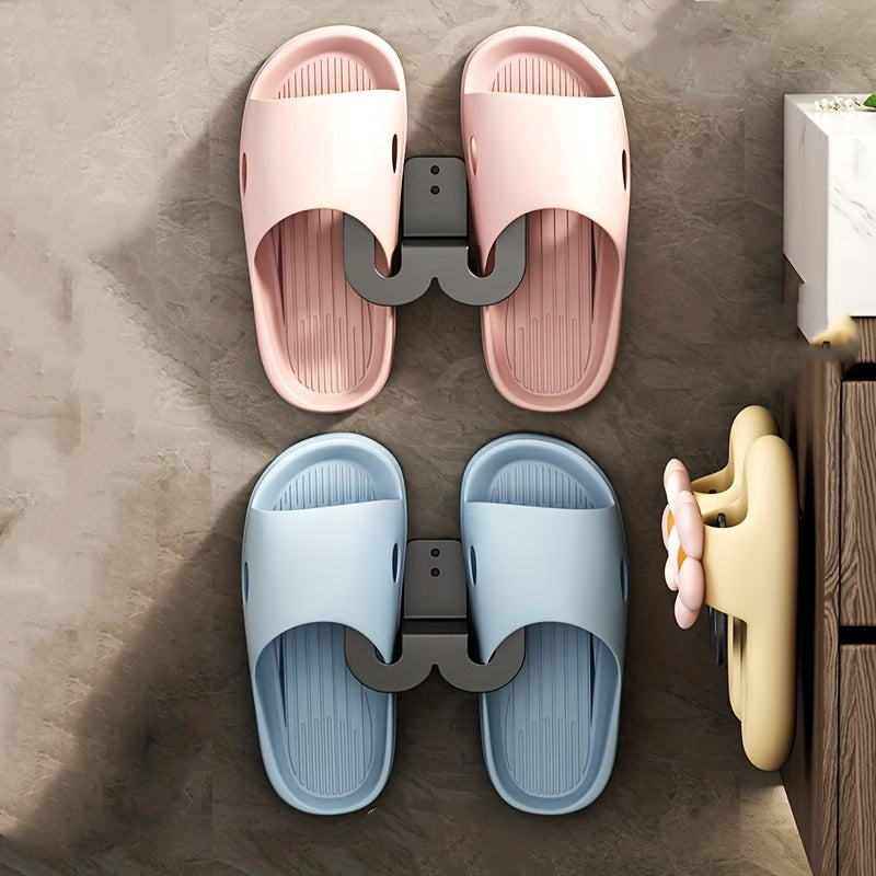 Metal Wall Mounted Shoe Rack Slipper Holder Organizer