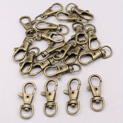 50pcs Vintage Lobster Clasp Pendants DIY Jewelry Accessory
