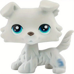 Rare Collie Stripe Dog Puppy Toy Figure - Perfect Kids Gift
