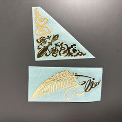 2 Metal Stickers: Musical Instruments, Computers, Tablets - Unique & Stylish