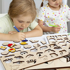 Wooden Learning Board for Cognitive Development Toy