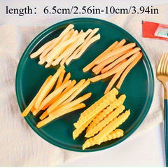 Simulated French Fries Mini Food Play Scene with Props
