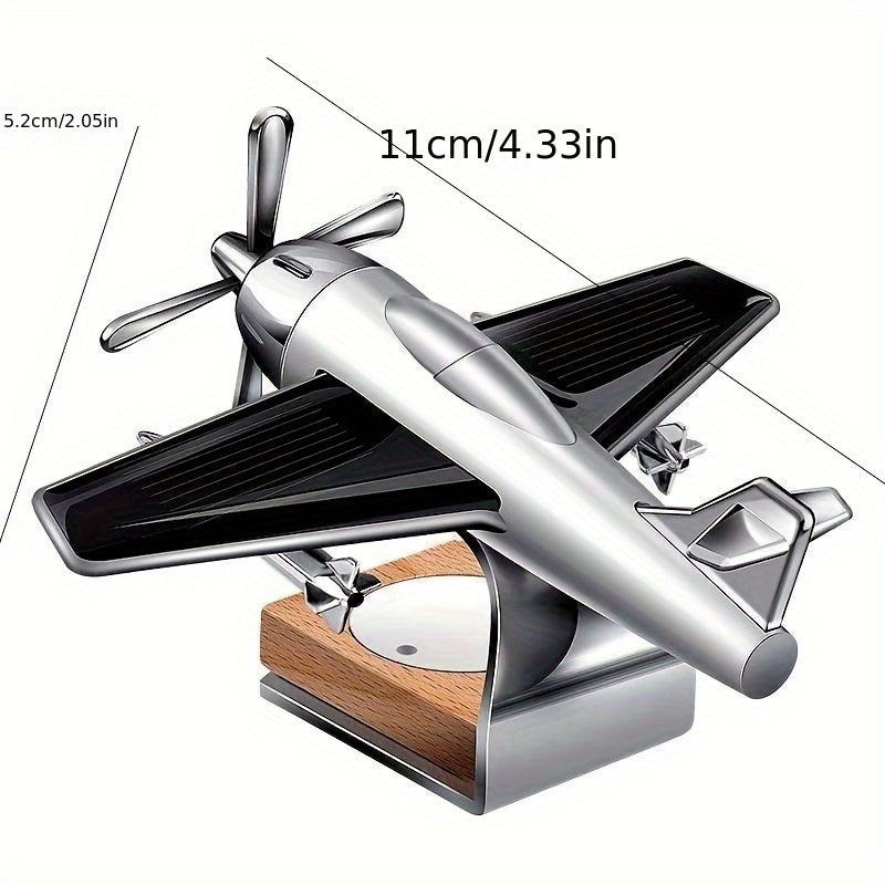 Solar Energy Airplane Car Perfume Decoration