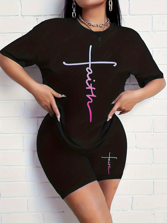  Two Piece Set Women's Crop Top & Skirt