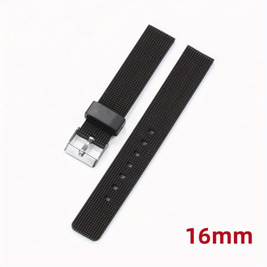 Silicone Band Strap Bracelet 16-26mm Men Women Sports Rubber Watch Band
