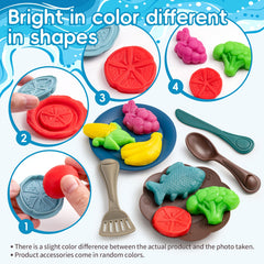 Fun Dolphin Toy Noodle Machine Set with Multiple Shaped Clay Molds