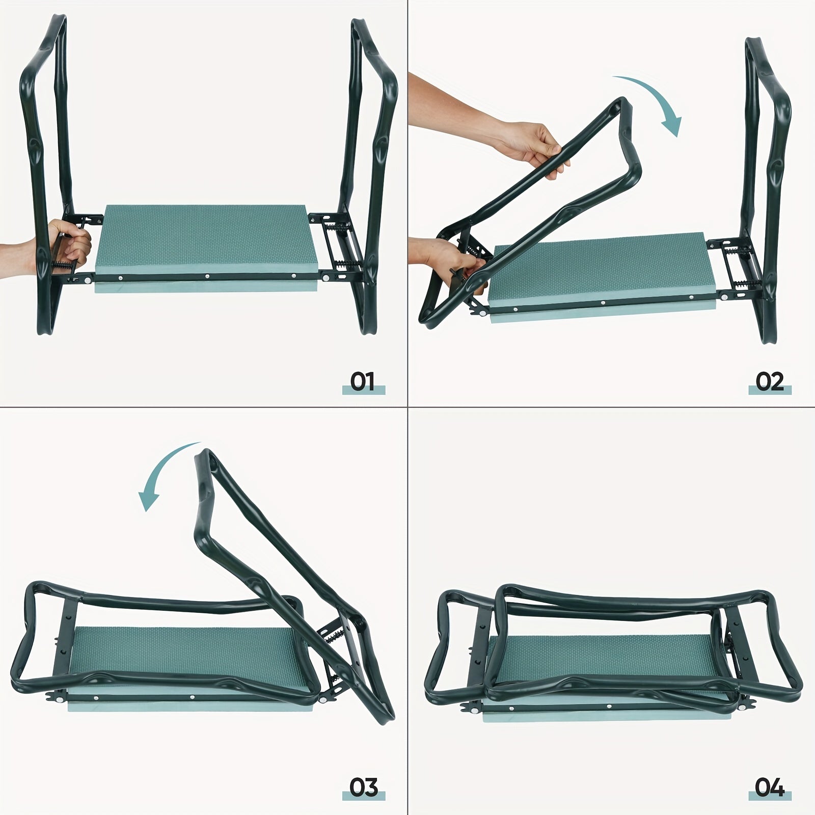 Folding Garden Kneeling Stool with Fabric Bag Multifunctional Tool