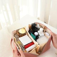 Checkerboard Pattern Makeup Bag Zipper Cosmetic Bag Travel Storage Bag